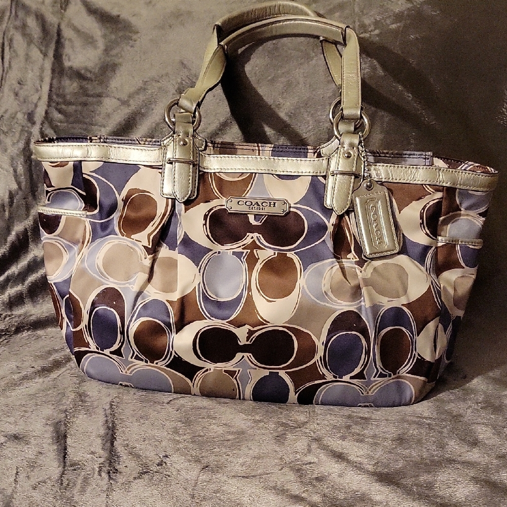 Coach Multicolor Signature Tote Bag